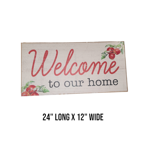 Welcome to our home decor sign wood