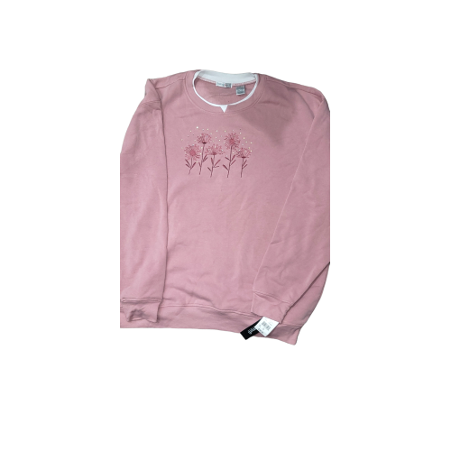 2 XL Hastings & Smith  Super Soft Rhinestone and Embroidered Sweatshirt BRAND NEW