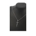Stainless Steel Faith Cross Pendant Necklace For Men And Women, 19 Inches Necklace, Gift For Parents And Friends
