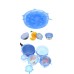 Reusable Silicone Stretch Lids - Keep Your Food Fresh SET OF 6 BLUE