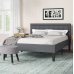 Gray Pinheiro Tufted Upholstered Low Profile Platform Bed by Wrought Studio