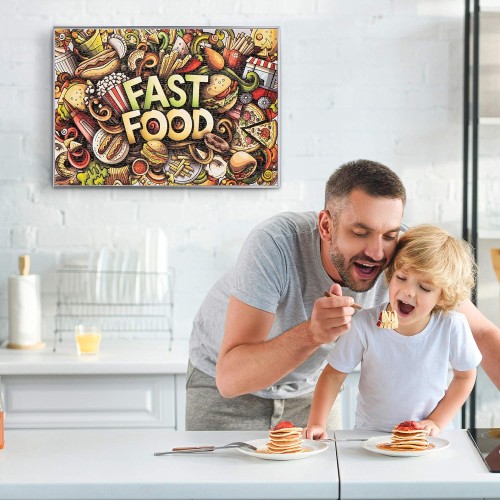 Puzzlement Streak - Fast Food Jigsaw Puzzles | 1000 Piece Puzzle for Adults of Cardboard Puzzles