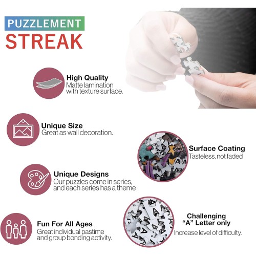 Puzzlement Streak - Music Jigsaw Puzzles | 1000 Piece Puzzle for Adults of Cardboard Puzzles 