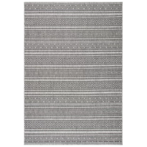 Geometric Indoor / Outdoor Area Rug in Black/Gray by Suttle