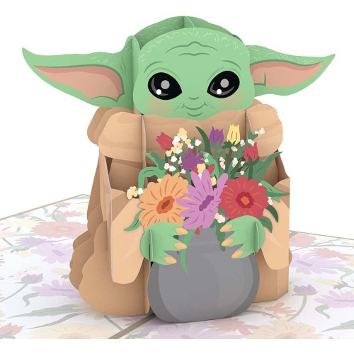  Lovepop Star Wars™ Grogu™ Mother’s Day Pop-Up Card – Mother’s Day Card – Handcrafted 3D Pop-Up Greeting Card for Her – Mother’s Day Love Card from Grogu, 5 x 7”